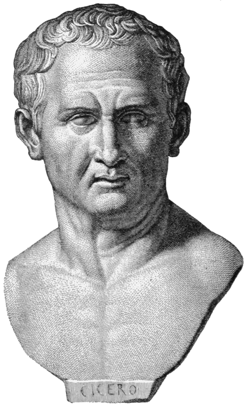 Bust of Cicro (106BC-43BC) Denkmäler des klassischen Altertums.1885