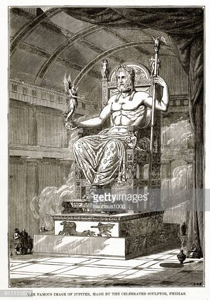 Depiction of the all and powerful God Jupiter.