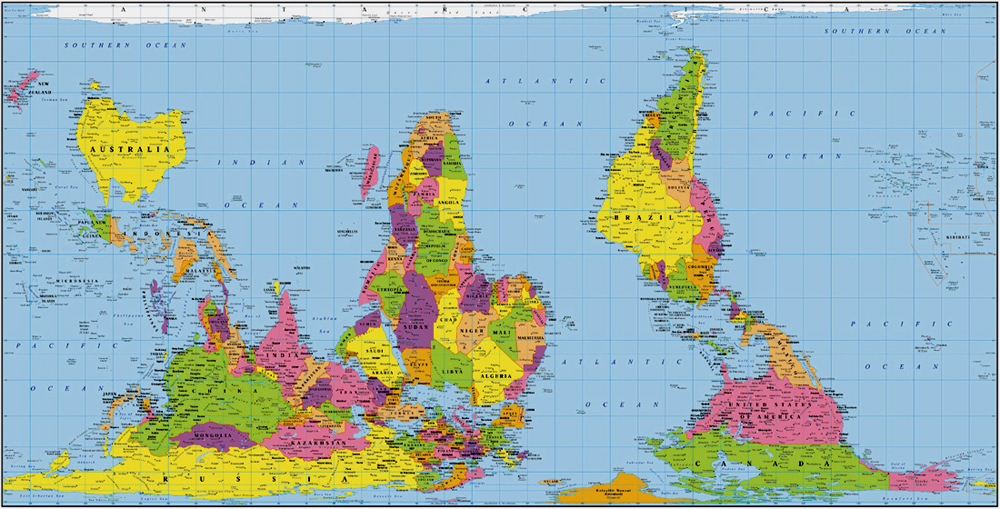 Cartography is founded on two principles: abstraction and reductionism. But how have these principles been used to further instill a Euro-centered view and understanding of the world?