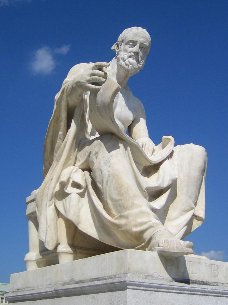 Polybius, a Greek and Roman Historian who wrote about how Rome came to great power.