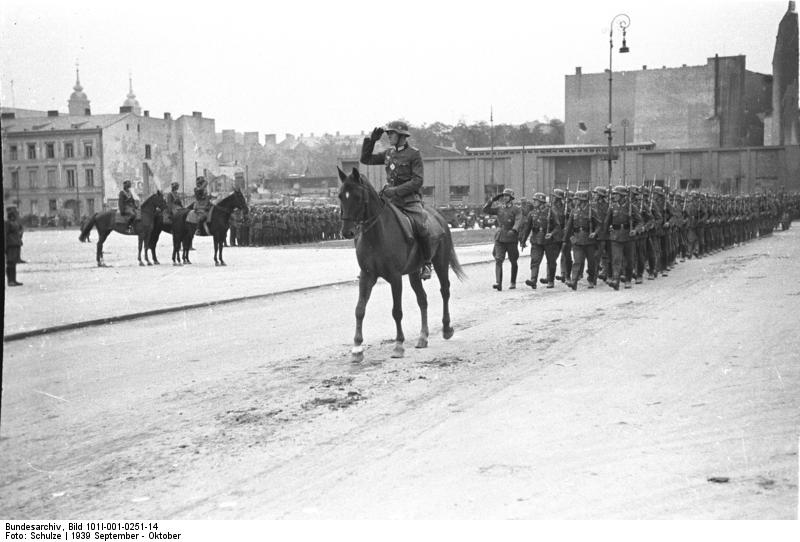 Warsaw German Troops Parading